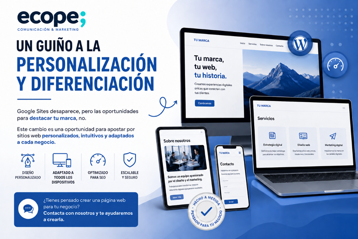Alternativas a Google Sites para crear una página web profesional