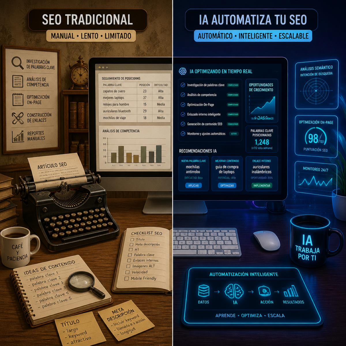 Diferencias entre SEO, GEO y AEO en el posicionamiento web con inteligencia artificial