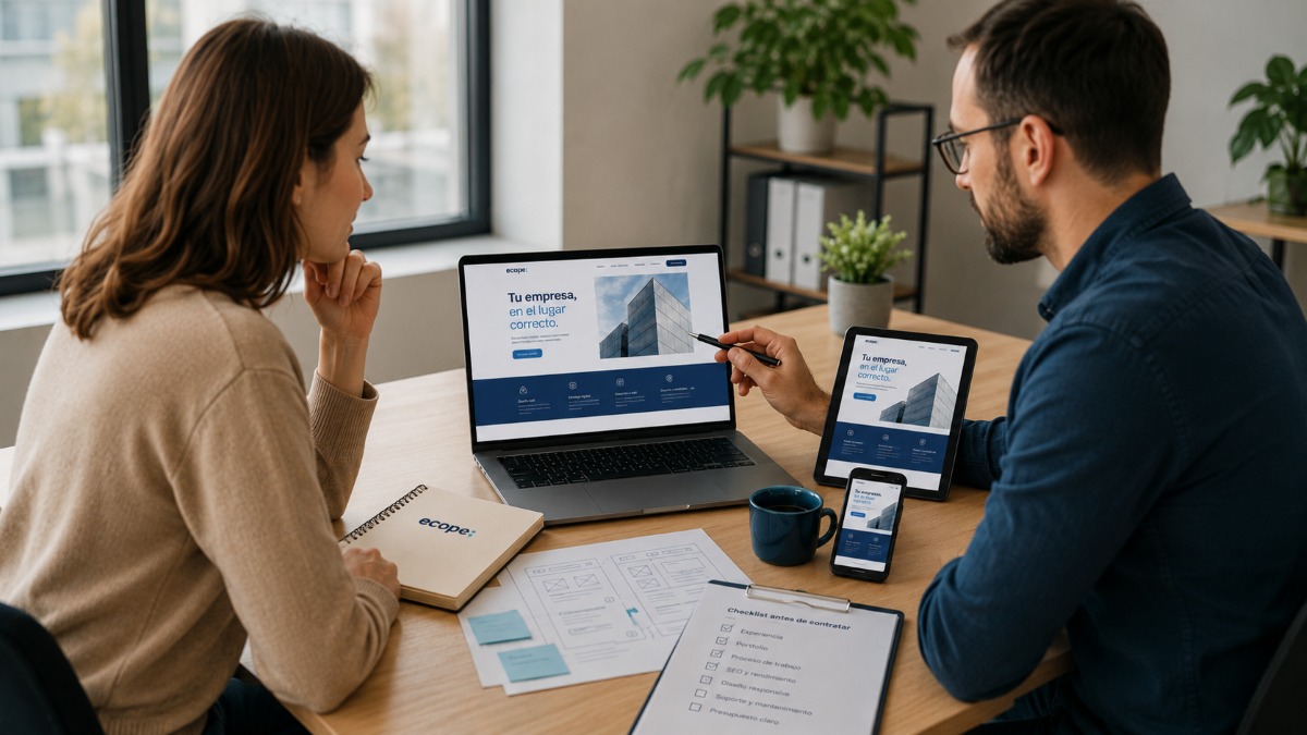 Cómo contratar una agencia de diseño web: reunión entre cliente y equipo